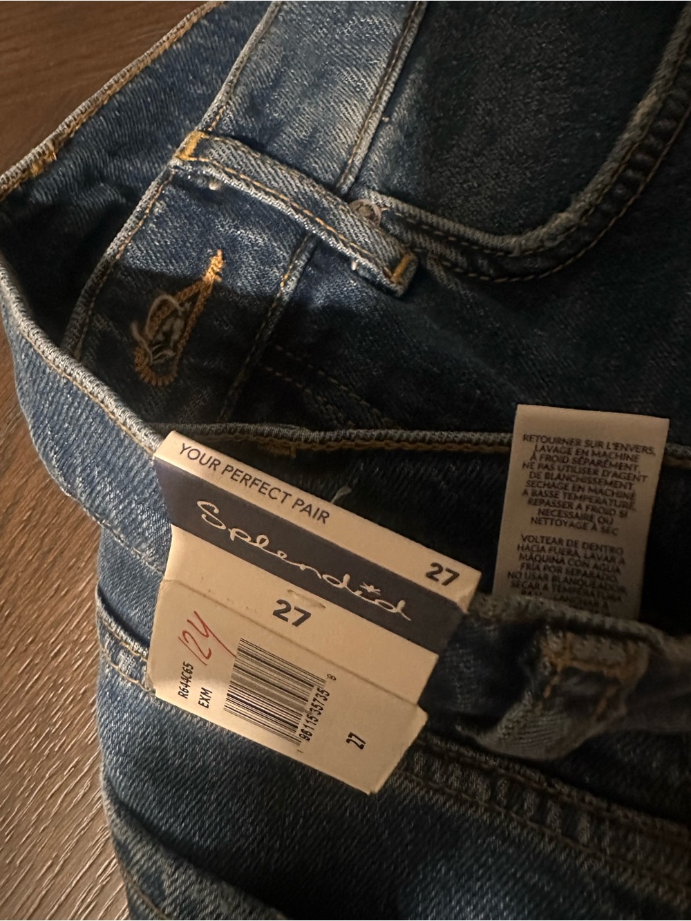 Splendid Men's Straight Jeans in Medium Blue Wash - Picture 2 of 3